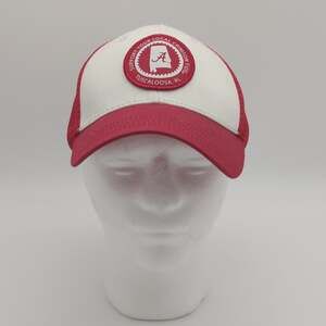 Alabama Crimson Tide Hat Mens Snap Back Cap Red White NCAA Football Trucker Mesh